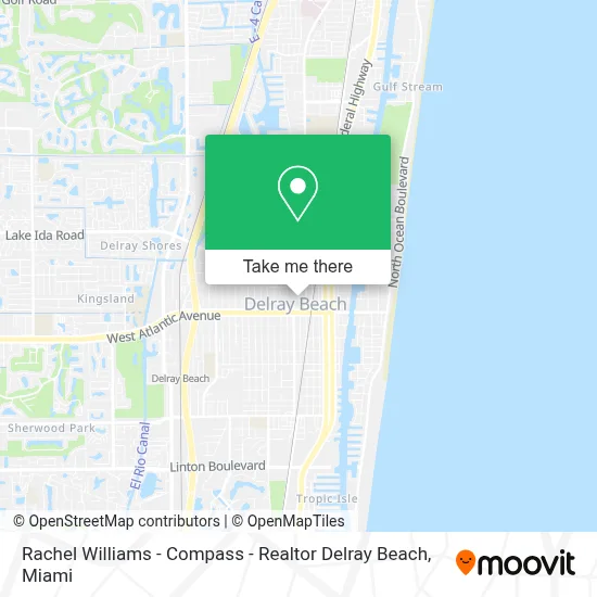 Rachel Williams - Compass - Realtor Delray Beach map