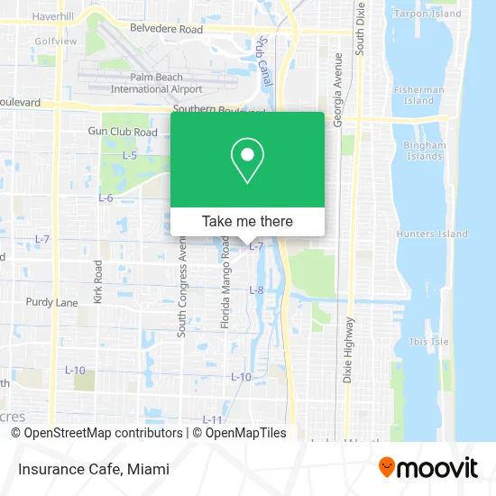 Insurance Cafe map