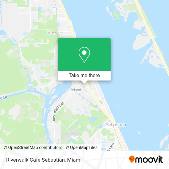 Riverwalk Cafe Sebastian map