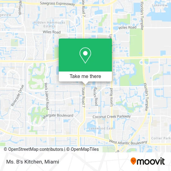 Ms. B's Kitchen map