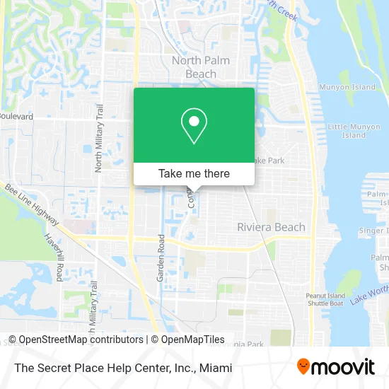 The Secret Place Help Center, Inc. map