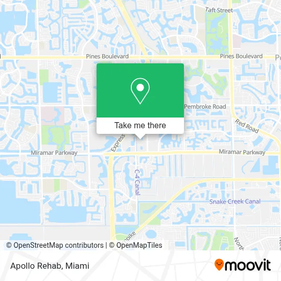Apollo Rehab map