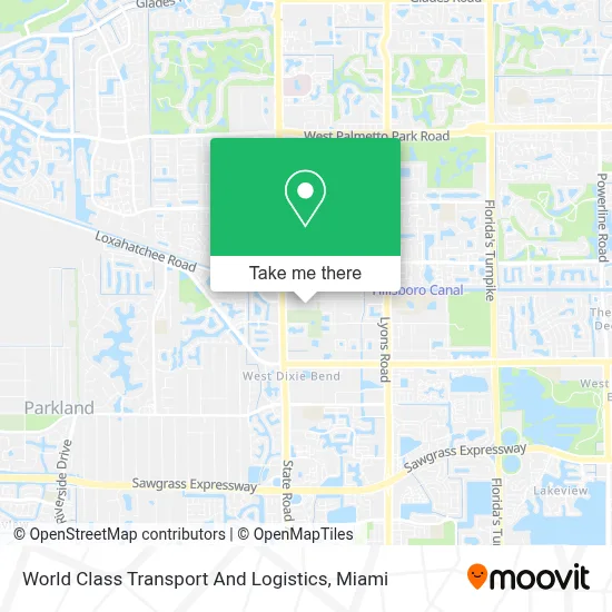 World Class Transport And Logistics map