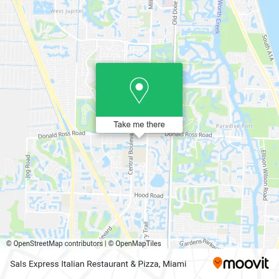 Sals Express Italian Restaurant & Pizza map