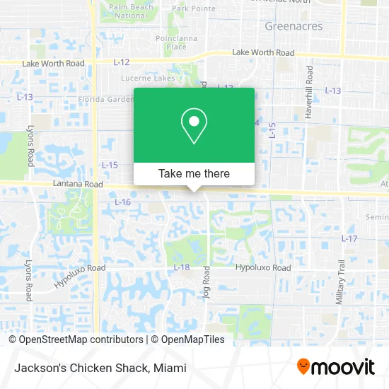 Jackson's Chicken Shack map