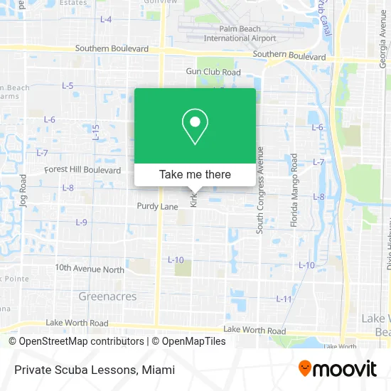 Private Scuba Lessons map