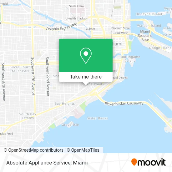 Absolute Appliance Service map