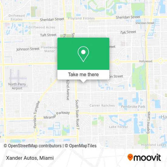 Xander Autos map