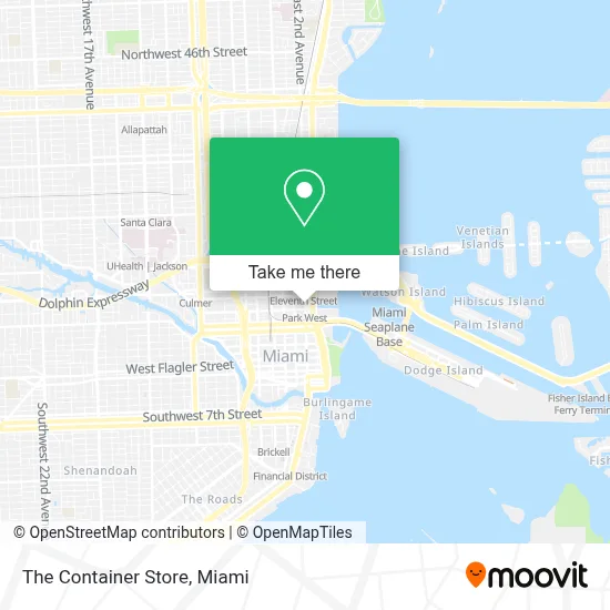 The Container Store map