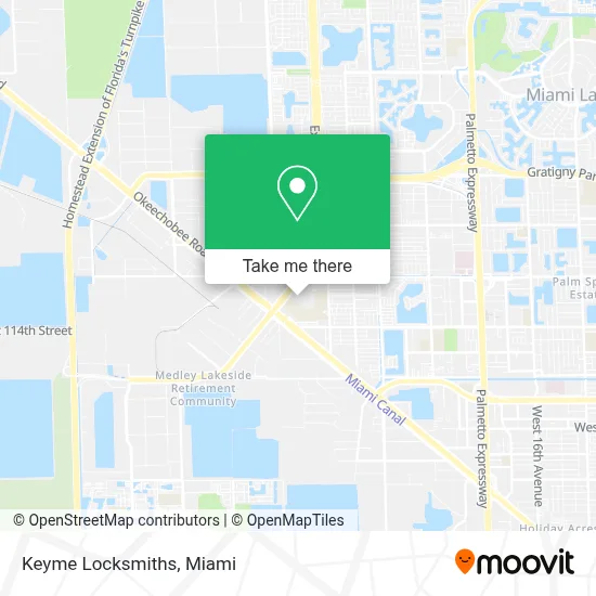 Keyme Locksmiths map