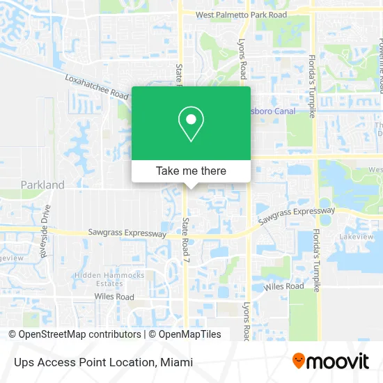 Ups Access Point Location map