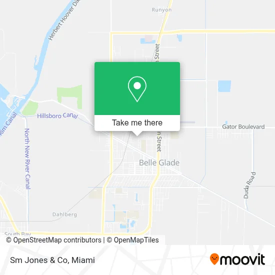 Sm Jones & Co map