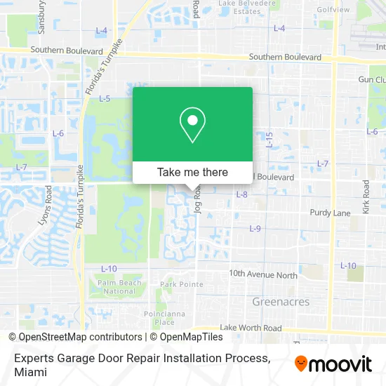 Experts Garage Door Repair Installation Process map