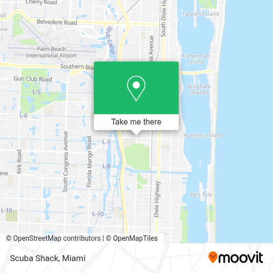 Scuba Shack map