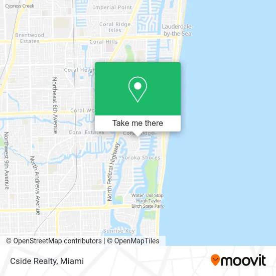 Cside Realty map