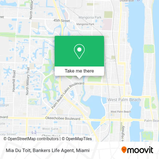Mia Du Toit, Bankers Life Agent map