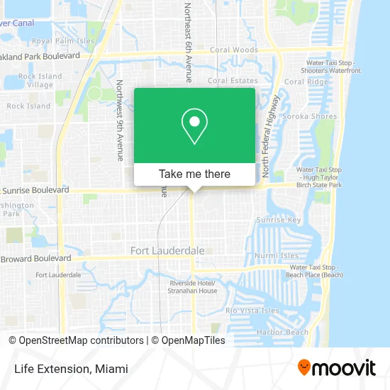Life Extension map