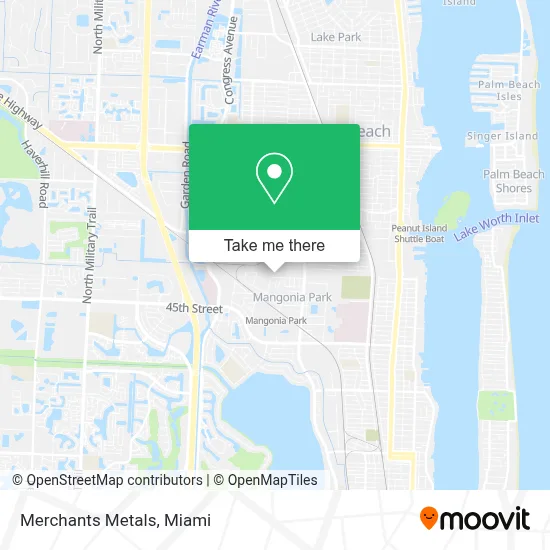 Merchants Metals map