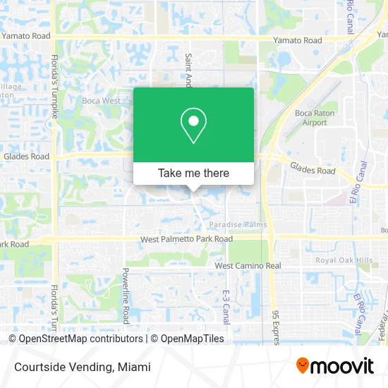 Courtside Vending map