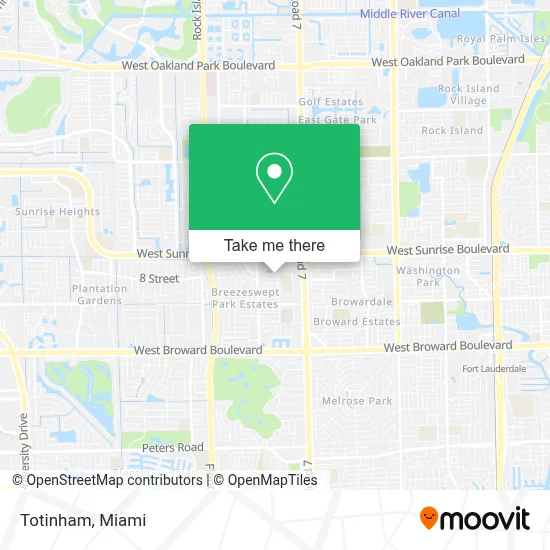 Totinham map