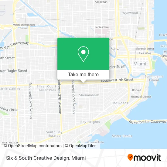 Six & South Creative Design map