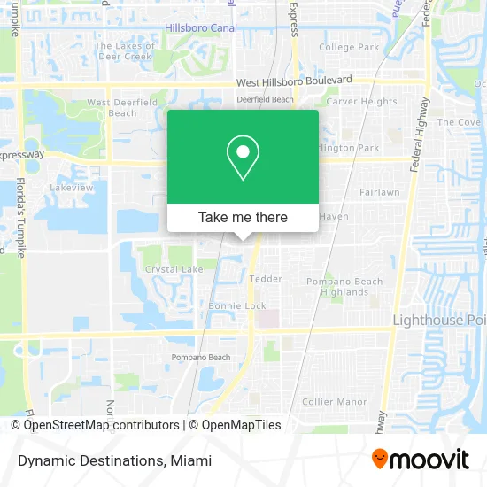 Dynamic Destinations map