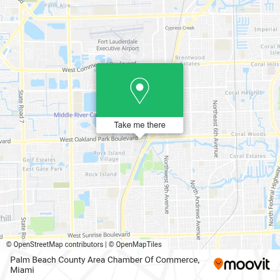 Palm Beach County Area Chamber Of Commerce map