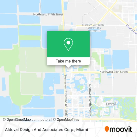 Aldeval Design And Associates Corp. map
