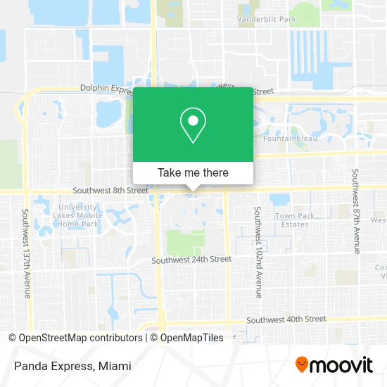 Panda Express map