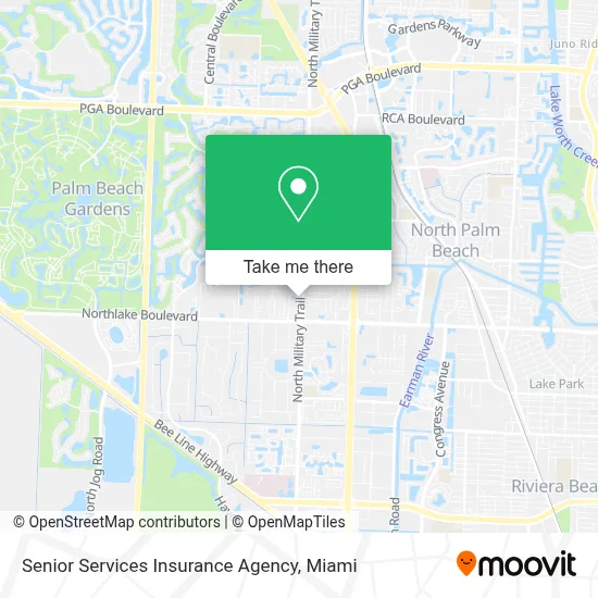 Senior Services Insurance Agency map