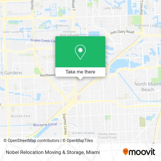 Nobel Relocation Moving & Storage map