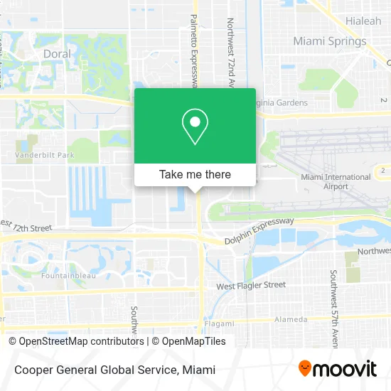 Cooper General Global Service map