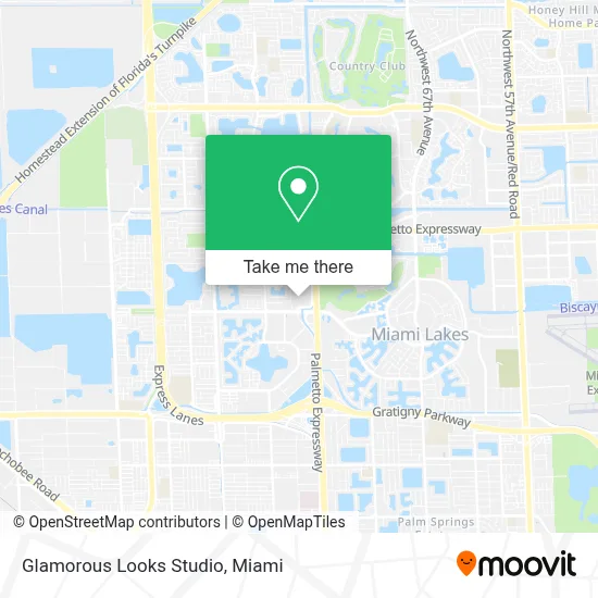 Glamorous Looks Studio map