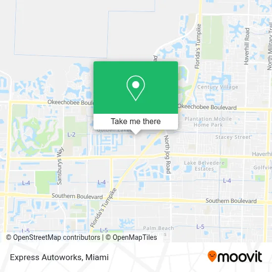 Express Autoworks map