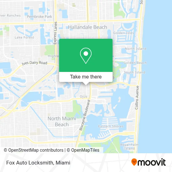 Fox Auto Locksmith map