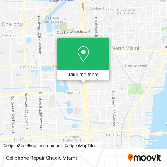 Cellphone Repair Shack map