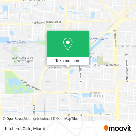 Kitchen's Cafe map
