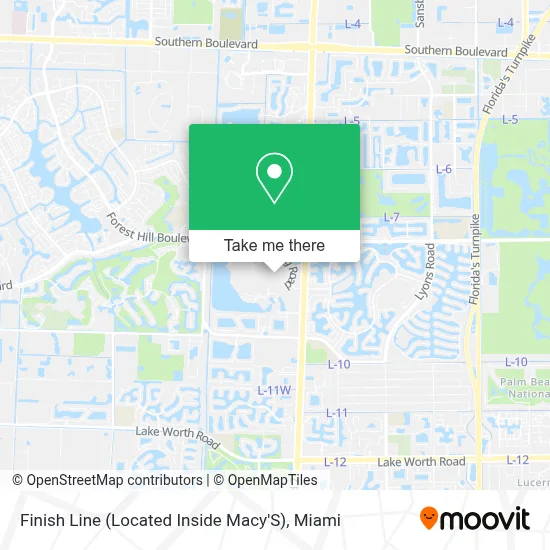 Finish Line (Located Inside Macy'S) map