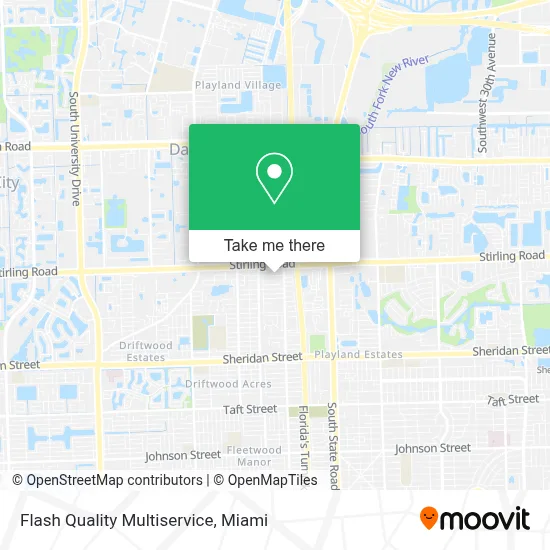 Flash Quality Multiservice map