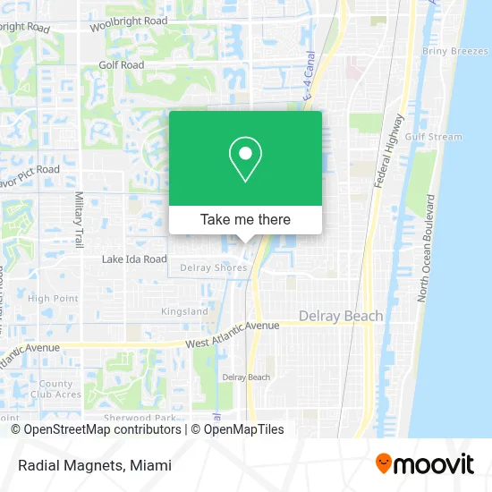 Radial Magnets map