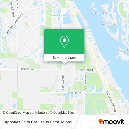Apostles Faith Chr-Jesus Chrst map
