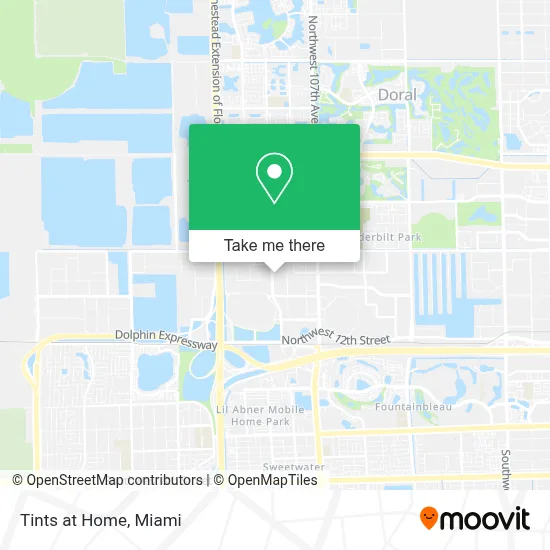Tints at Home map