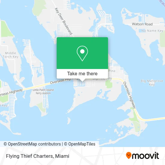Flying Thief Charters map
