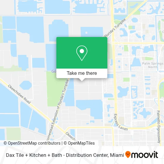 Dax Tile + Kitchen + Bath - Distribution Center map