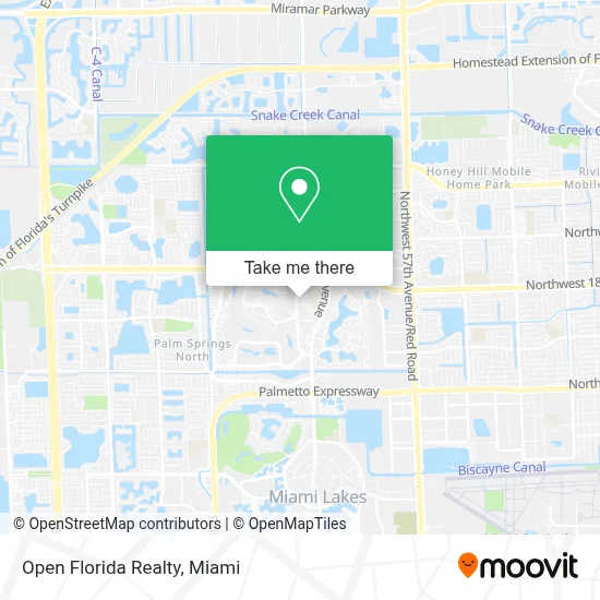 Open Florida Realty map