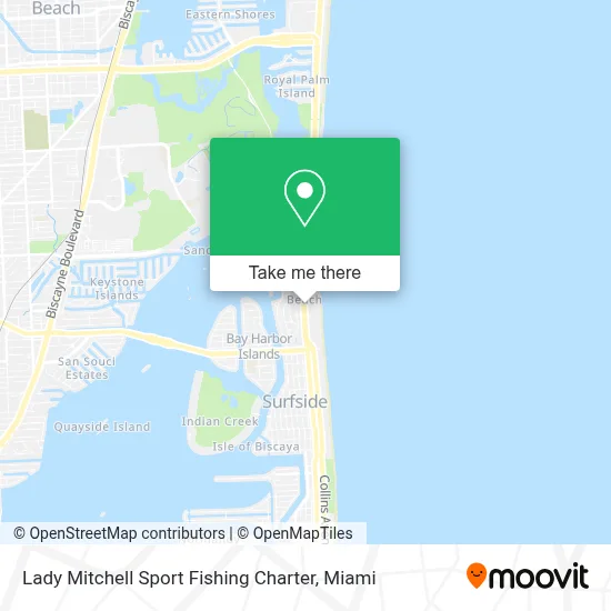 Lady Mitchell Sport Fishing Charter map