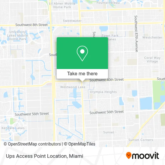 Ups Access Point Location map