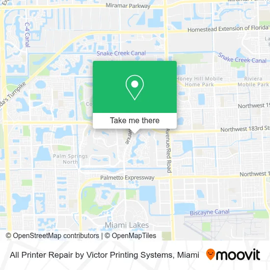 All Printer Repair by Victor Printing Systems map