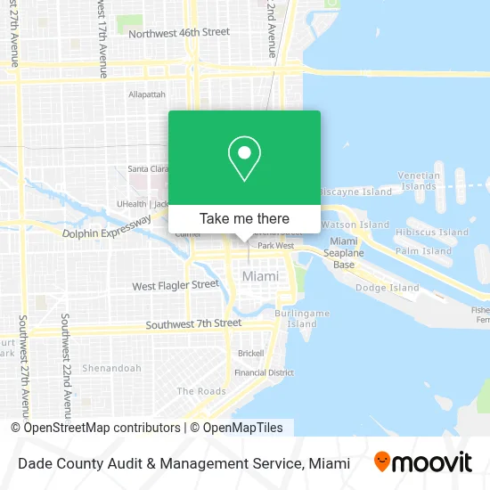 Dade County Audit & Management Service map