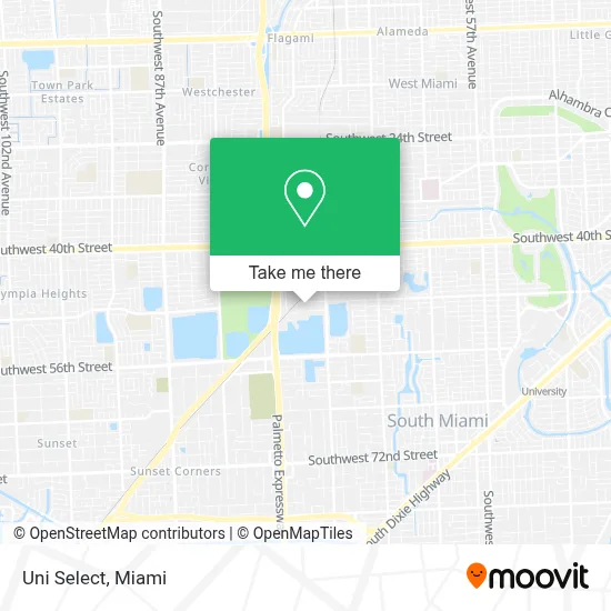 Uni Select map